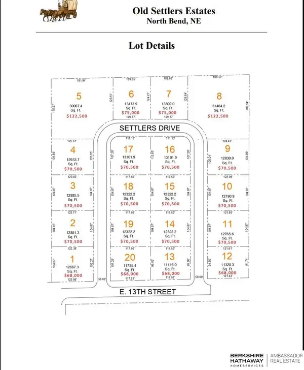 Lot 19 Old Settlers Estate, North Bend, NE 68649