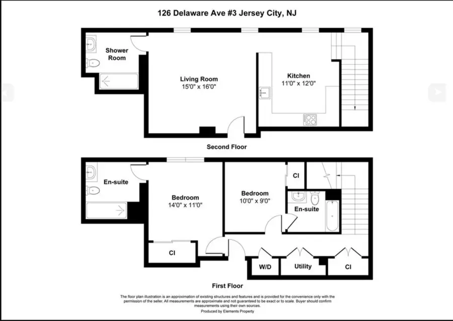 126 DELAWARE AVE #3, Jersey City, NJ 07306 - #2