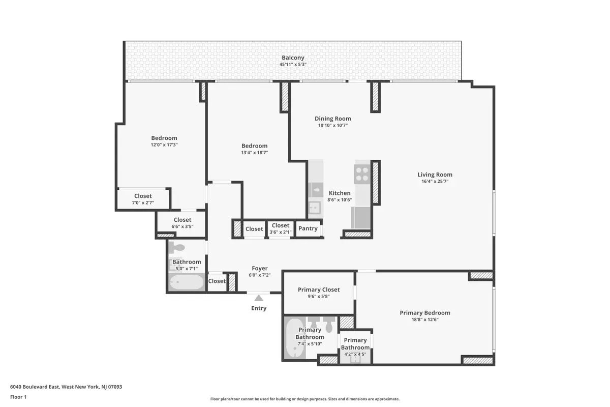 6040 BLVD EAST #23G, West New York, NJ 07093 - #1