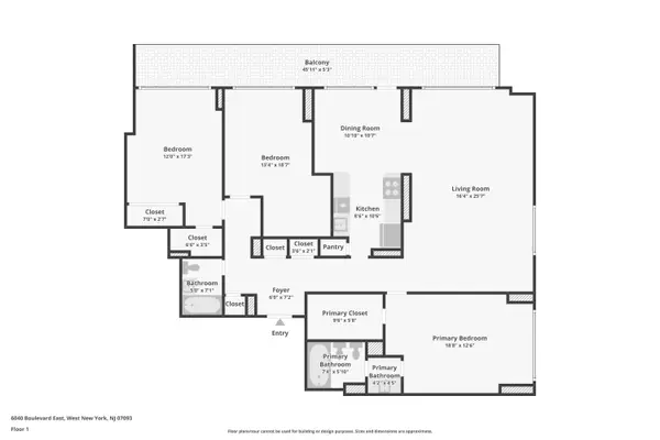 6040 BLVD EAST #23G, West New York, NJ 07093