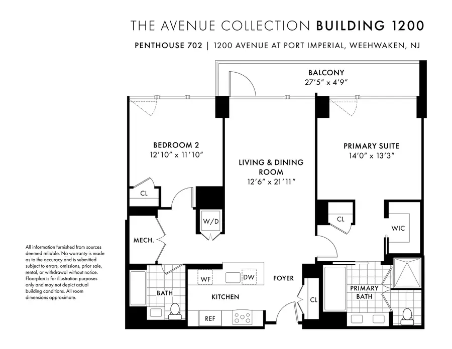 1200 AVENUE AT PORT IMPERIAL #PH702, Weehawken, NJ 07086 - #3