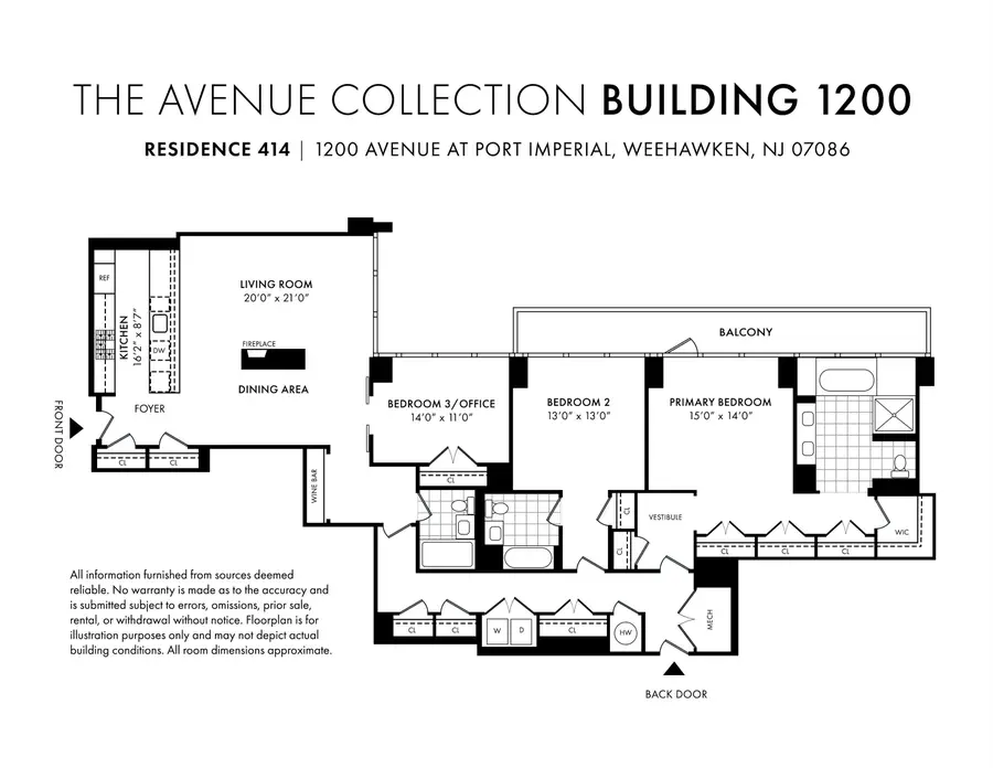 1200 AVENUE AT PORT IMPERIAL #414, Weehawken, NJ 07086 - #3
