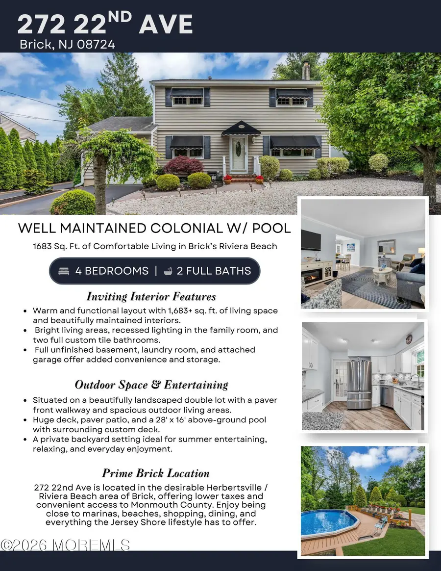 272 22nd Avenue, Brick, NJ 08724 - #2