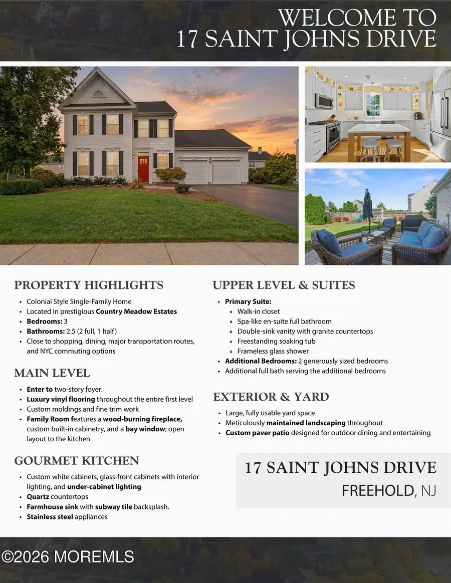 17 Saint Johns Drive, Freehold, NJ 07728 - #2