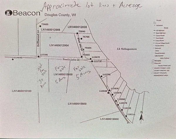 11580 E South Lake Blvd Lot 2 (5 Acres), Lake Nebagamon, WI 54849