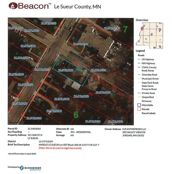 521 N 2nd Street, Le Sueur, MN 56058