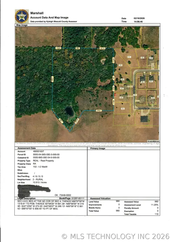 Address Withheld By Seller, Madill, OK 73446