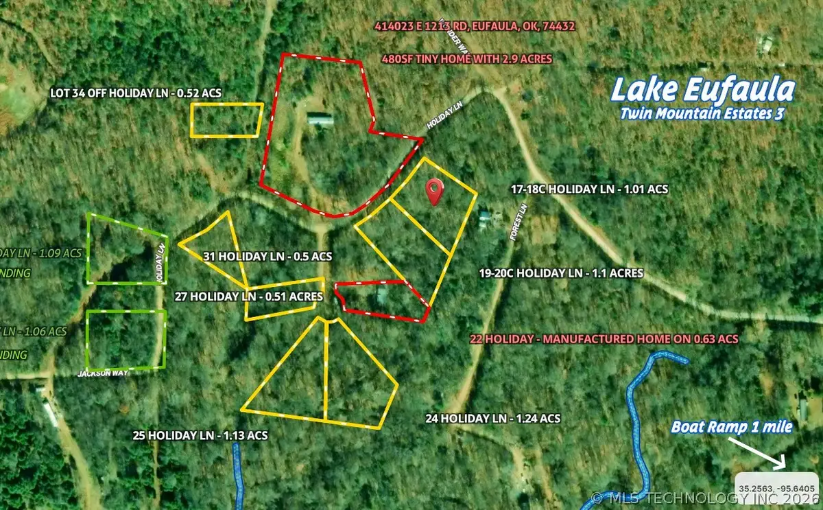 1718 Holiday Lane, Eufaula, OK 74432 - #1