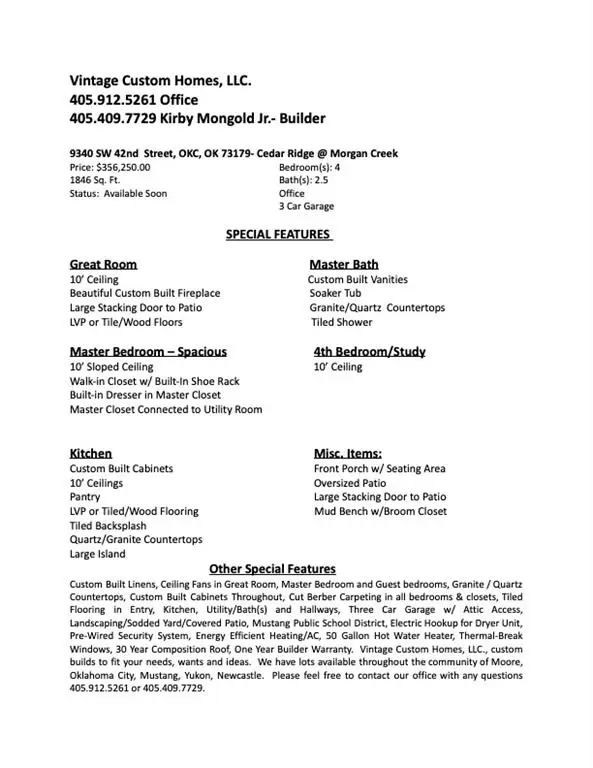 9340 SW 42nd Street, Oklahoma City, OK 73179 - Image #1