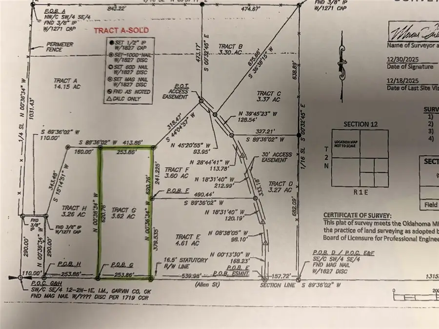 1630 E County Road Road #Tract G, Wynnewood, OK 73098 - Image #3