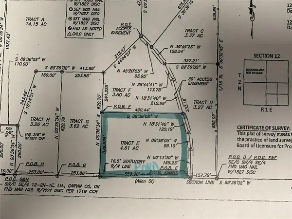 1630 E County Road Road #Tract E, Wynnewood, OK 73098