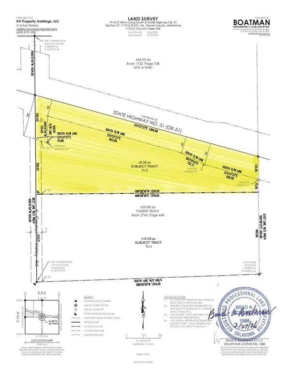 1213 S Council Valley Road, Yale, OK 74085 - #2