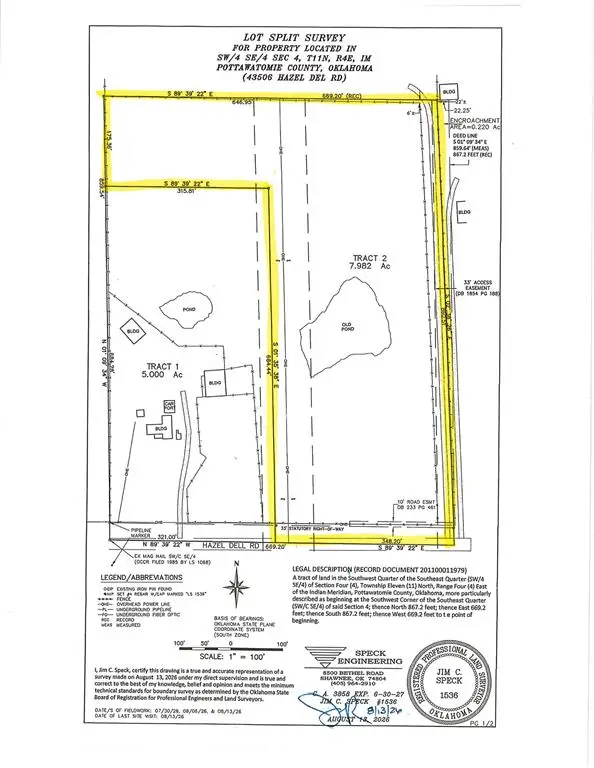 000 Hazel Dell 8 Acres Road, Shawnee, OK 74855 - #1