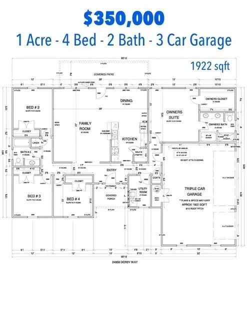 24958 Derby Way, Cashion, OK 73016 - #1