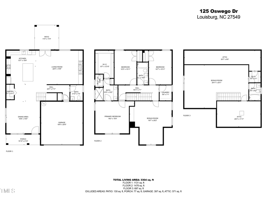 125 Oswego Drive, Louisburg, NC 27549 - Image #2