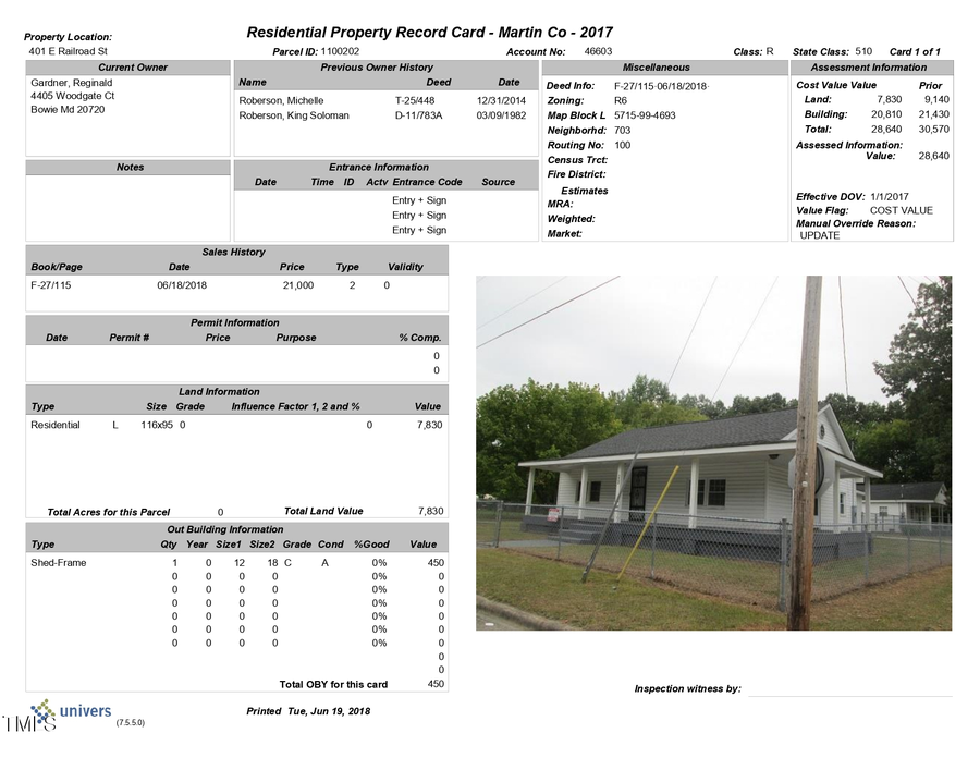 401 E Railroad Street, Robersonville, NC 27871 - Image #2