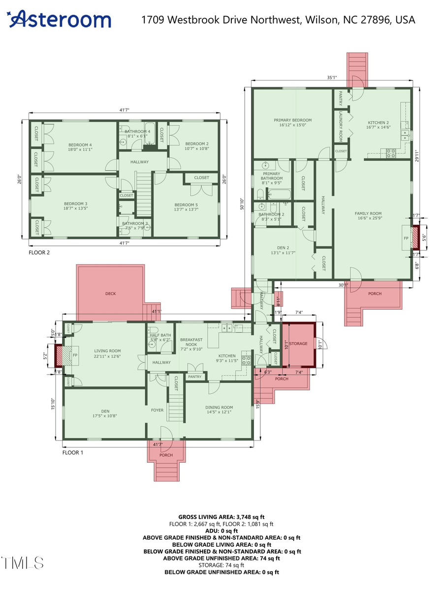 1709 Westbrook Drive Nw, Wilson, NC 27896 - Image #2