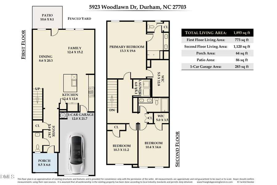 5923 Woodlawn Drive, Durham, NC 27703 - Image #2