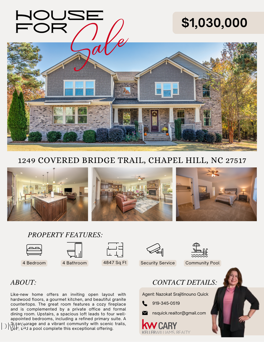 1249 Covered Bridge Trail, Chapel Hill, NC 27517 - #2