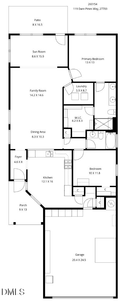 119 Dare Pines Way, Durham, NC 27703 - #2