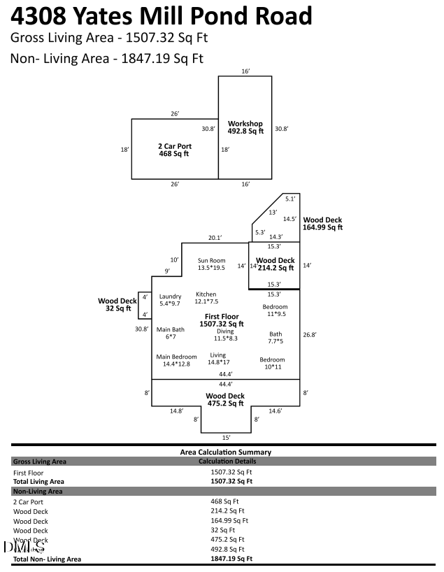4308 Yates Mill Pond Road, Raleigh, NC 27606 - #2