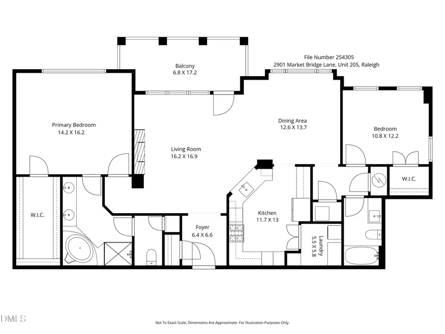 2901 Market Bridge Lane #205, Raleigh, NC 27608 - #3