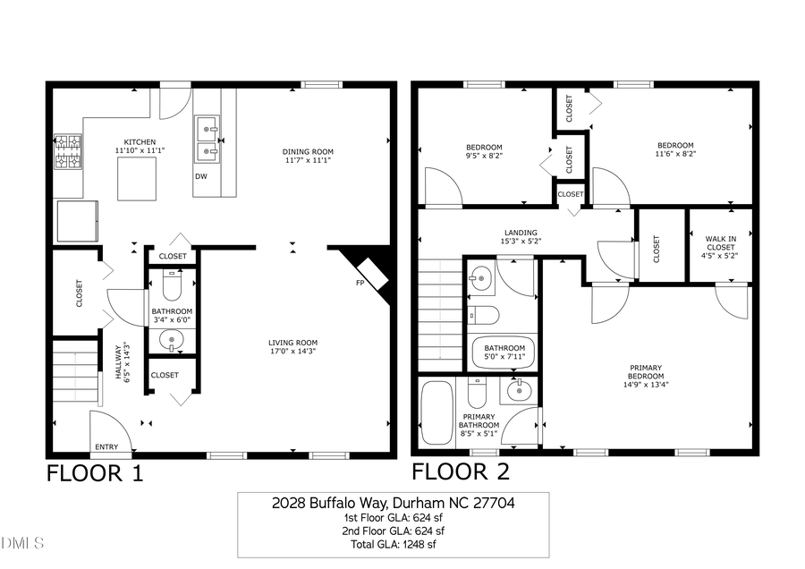 2028 Buffalo Way, Durham, NC 27704 - #2