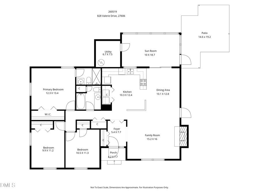828 Valerie Drive, Raleigh, NC 27606 - #2