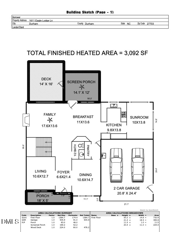 1611 Eagle Lodge Lane, Durham, NC 27703 - #2