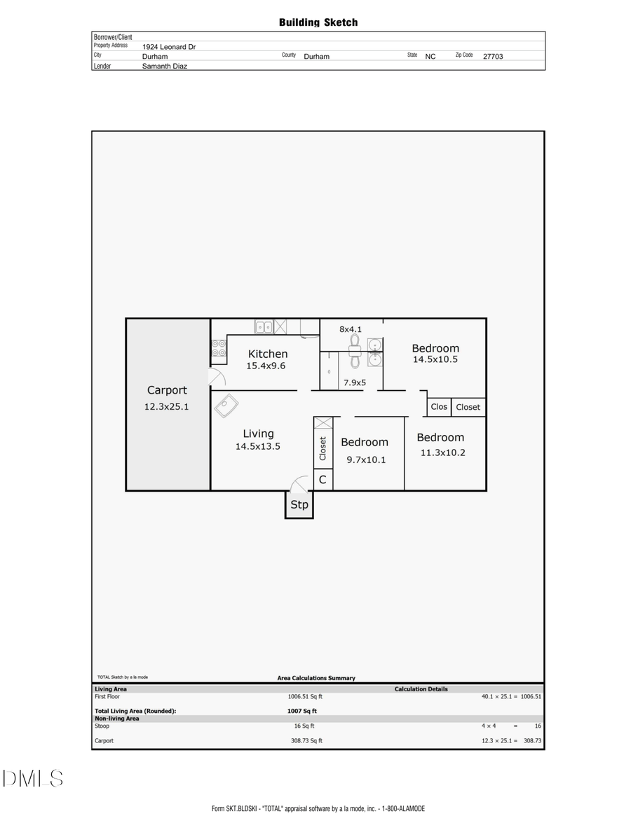 1924 Leonard Drive, Durham, NC 27703 - #2