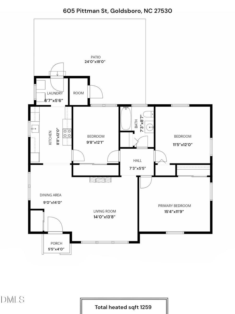 605 Pittman Street, Goldsboro, NC 27530 - #2