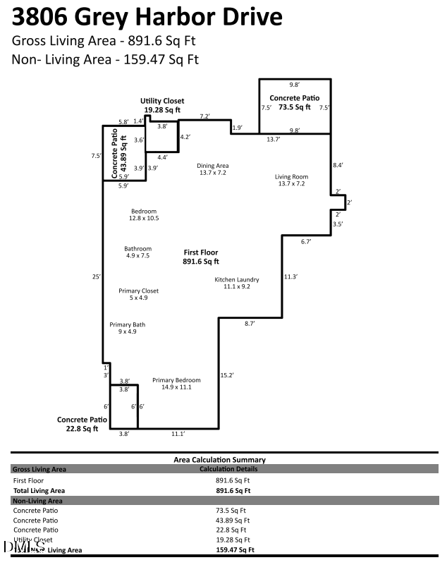 3806 Grey Harbor Drive #104, Raleigh, NC 27616 - #2
