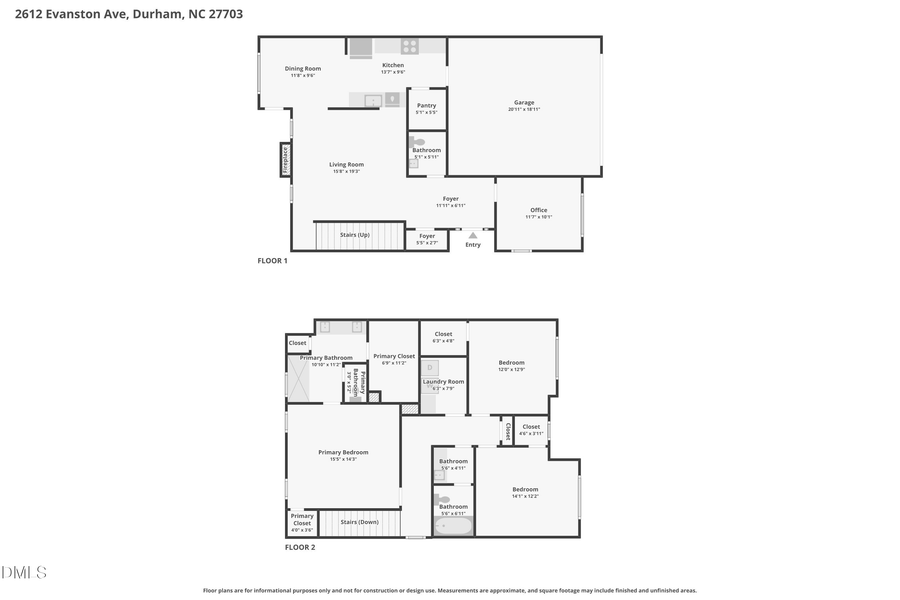 2612 Evanston Avenue, Durham, NC 27703 - #2