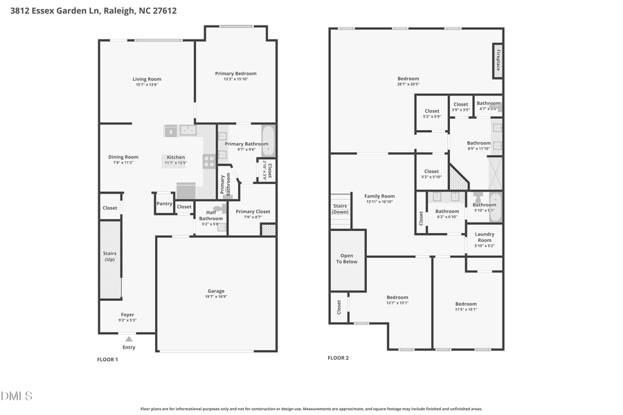 3812 Essex Garden Lane, Raleigh, NC 27612 - #2
