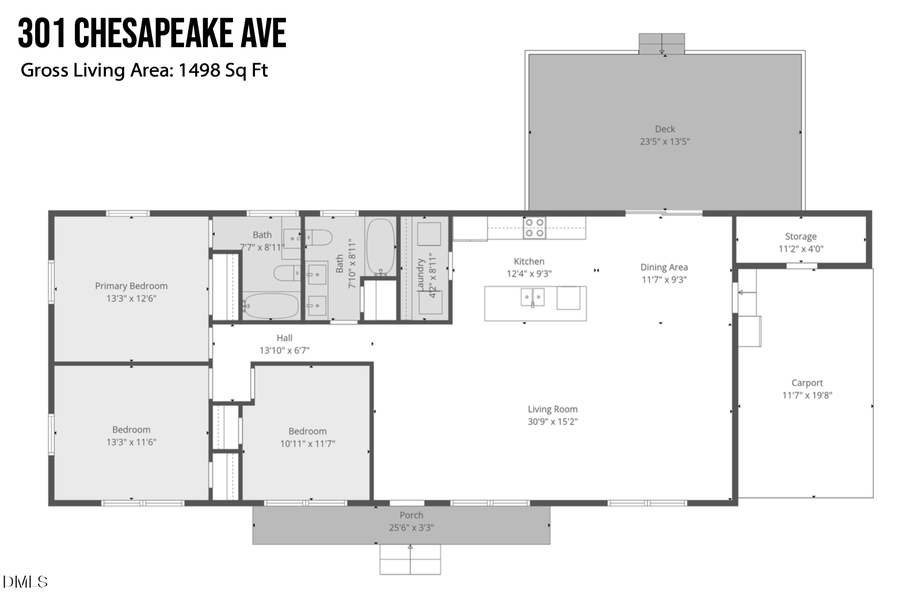 301 Chesapeake Avenue, Durham, NC 27712 - #2