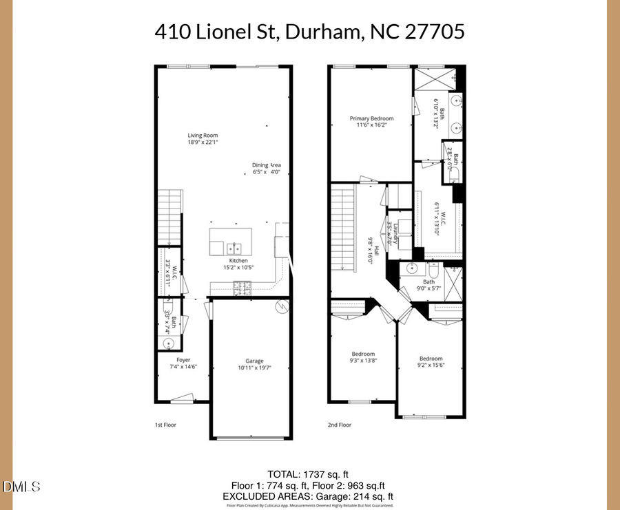 410 Lionel Street, Durham, NC 27705 - #2
