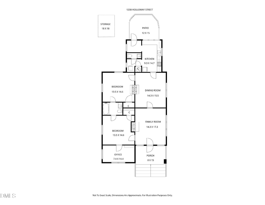 1208 Holloway Street, Durham, NC 27701 - #2