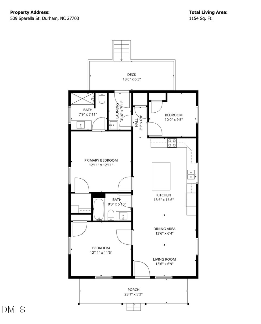 509 Sparella Street, Durham, NC 27703 - #2