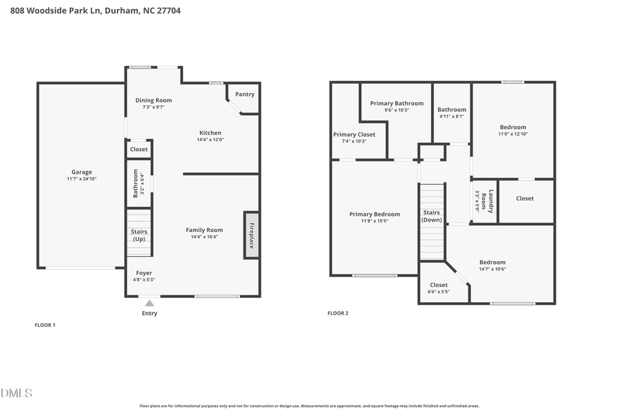 808 Woodside Park Lane, Durham, NC 27704 - #2