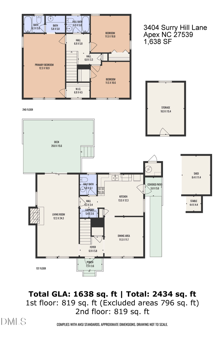 3404 Surry Hill Lane, Apex, NC 27539 - #2