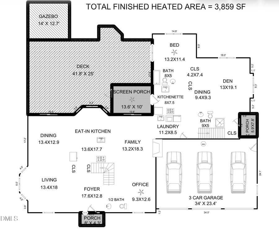 824 Pinehurst Drive, Chapel Hill, NC 27517 - #2