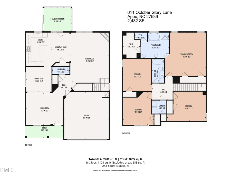 611 October Glory Lane, Apex, NC 27539 - #2