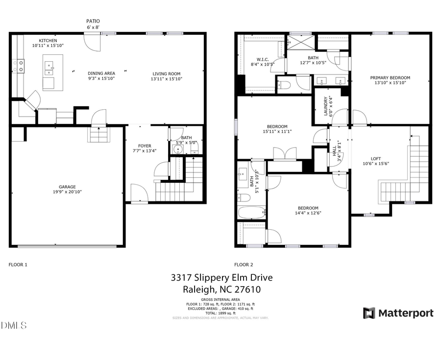 3317 Slippery Elm Drive, Raleigh, NC 27610 - #2