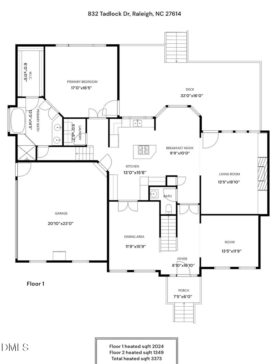 832 Tadlock Drive, Raleigh, NC 27614 - #2