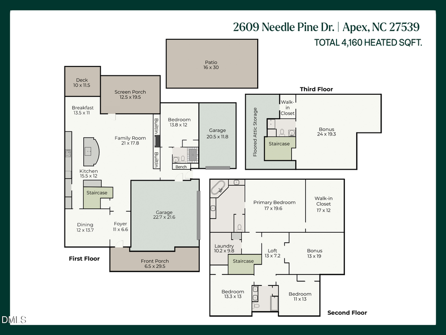 2609 Needle Pine Drive, Apex, NC 27539 - #2