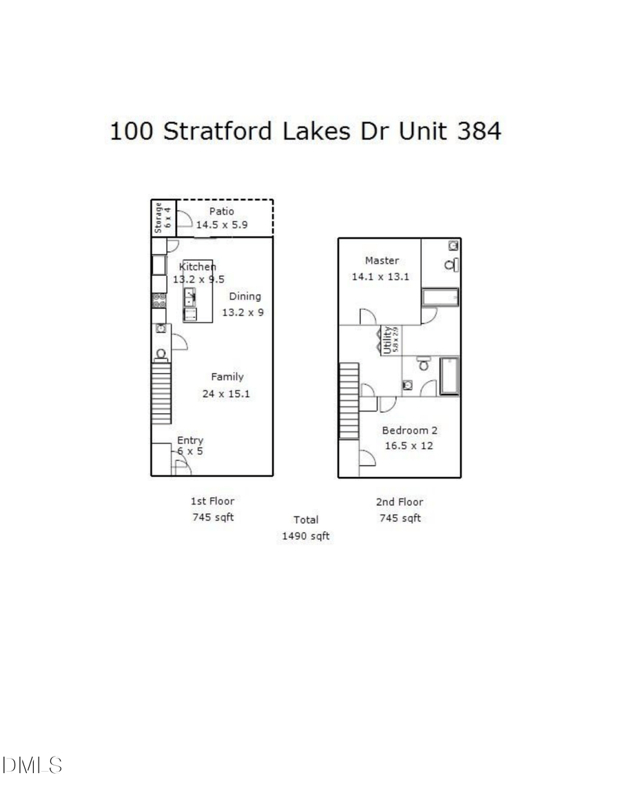 100 Stratford Lakes Drive #Unit 384, Durham, NC 27713 - #2