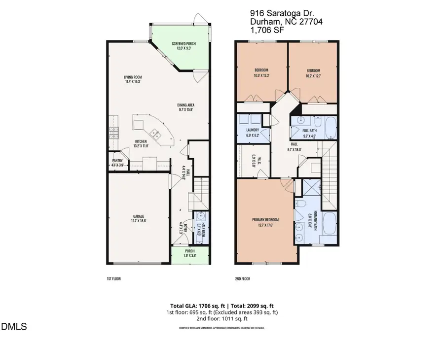 916 Saratoga Drive, Durham, NC 27704 - #2