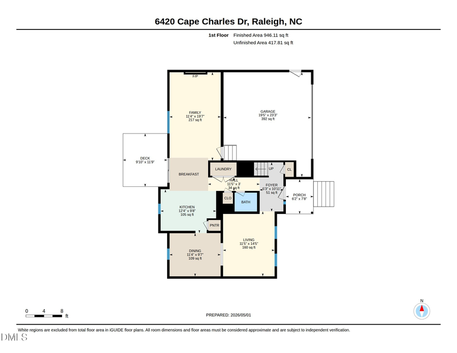 6420 Cape Charles Drive, Raleigh, NC 27617 - #2