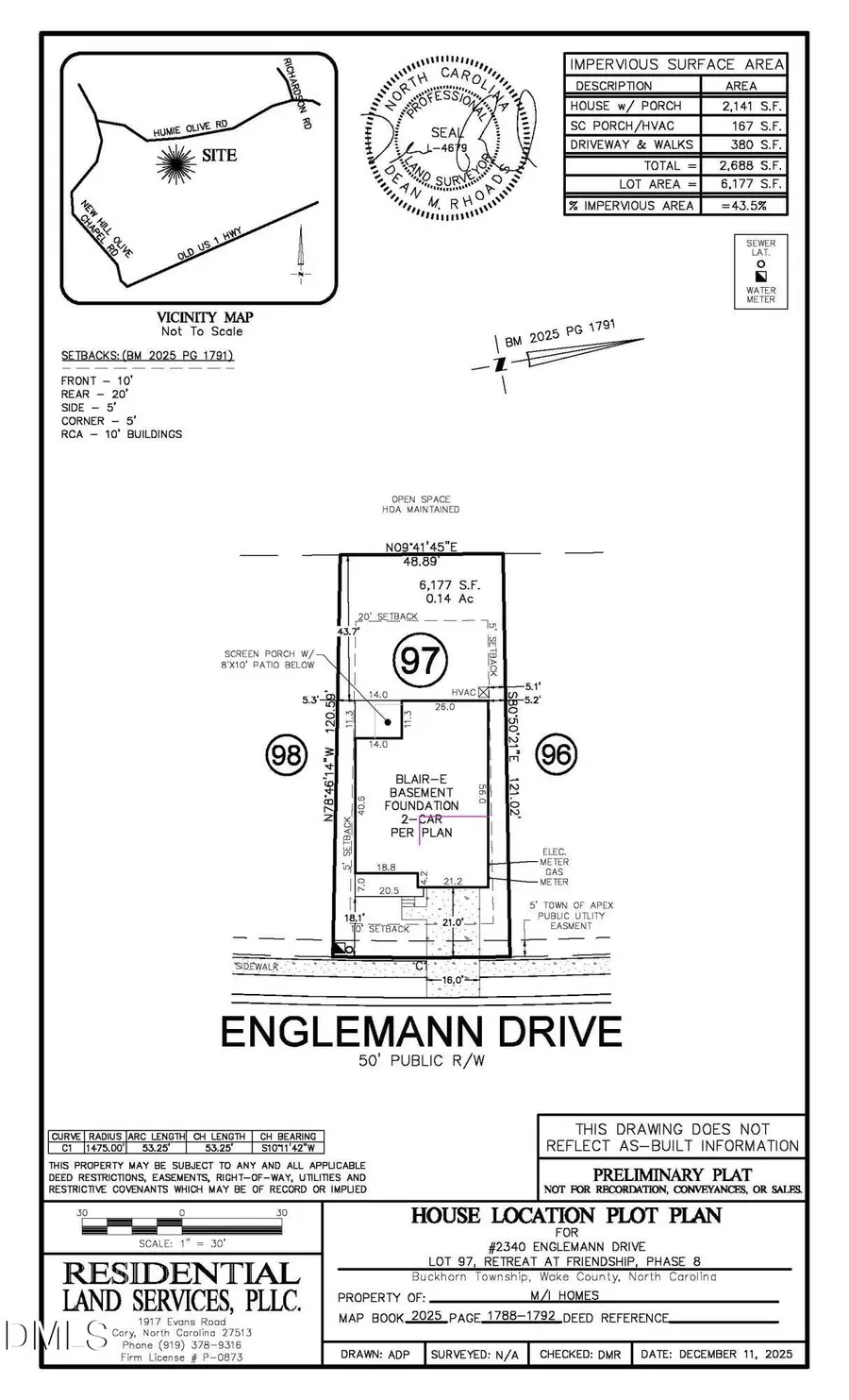 2340 Englemann Drive #Lot 97, Apex, NC 27502 - #3