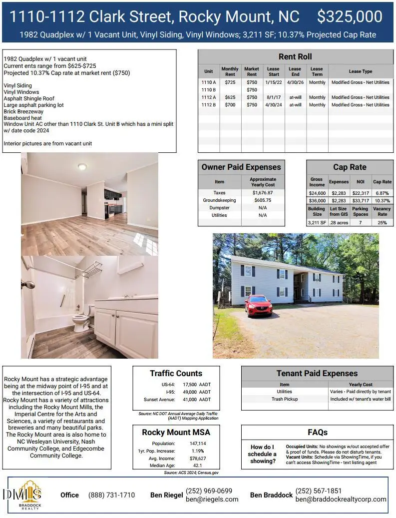 1110 Clark Street, 12 Rocky Mount, NC 27801 - #2